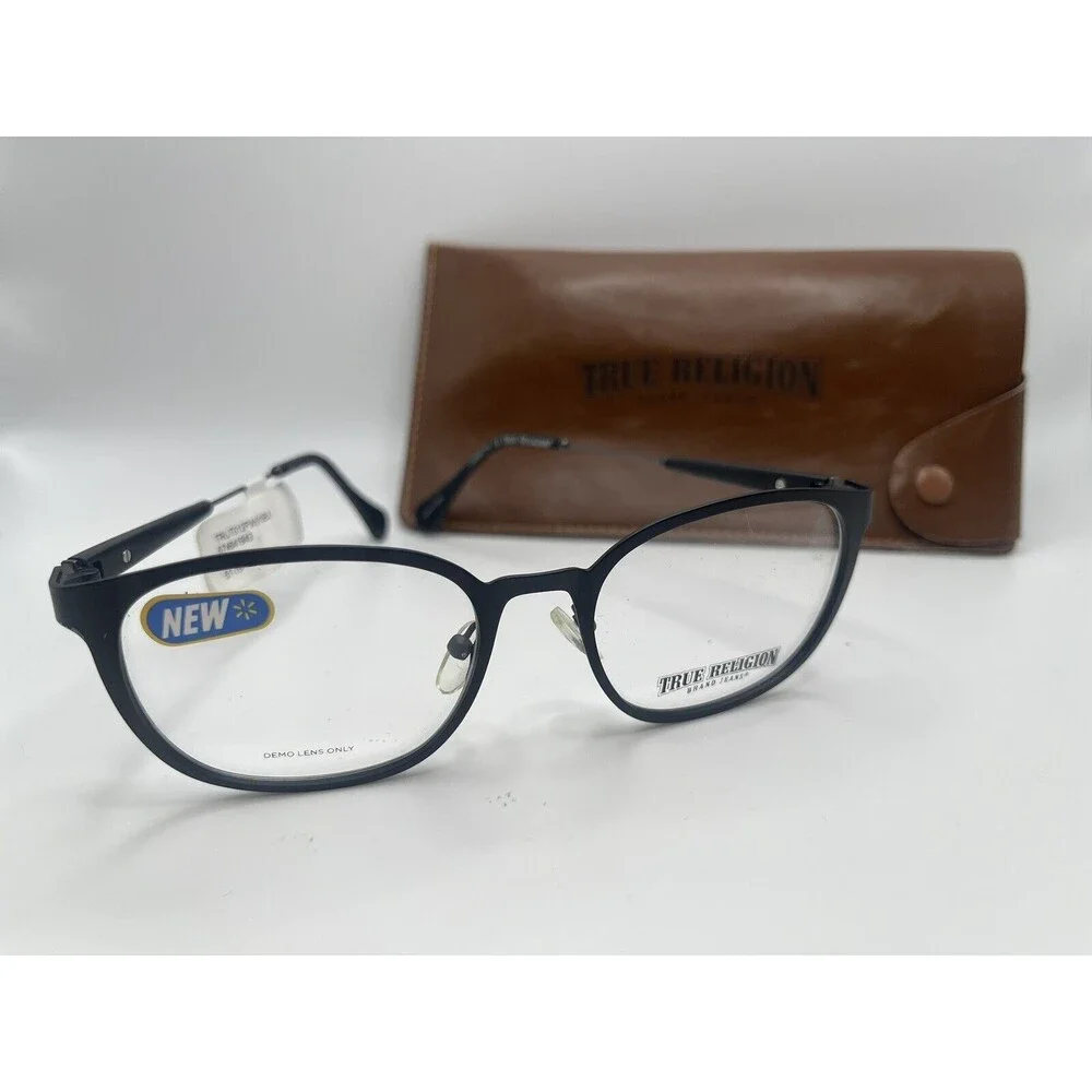 True Religion T012 Eyeglasses Frame In Black 52-18-140 New